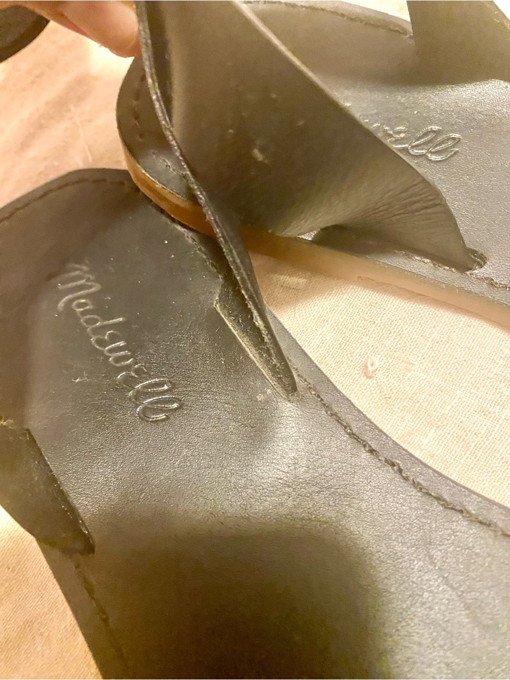 Madewell Boardwalk Ankle Strap Sandal Black Sz 9 - Picture 9 of 13